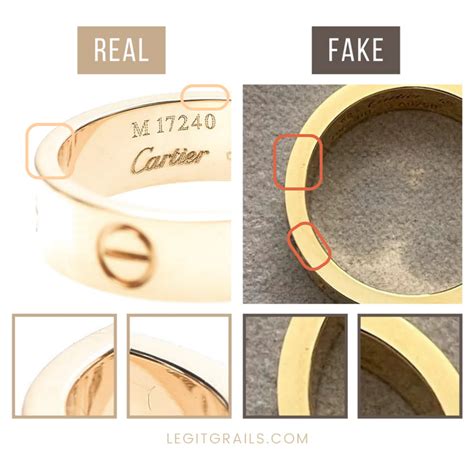 real vs fake cartier ring|cartier 750 ring 52833a worth.